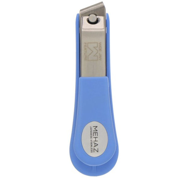 Foot Nail Clippers with Nail Catcher, Blue - Made in Germany