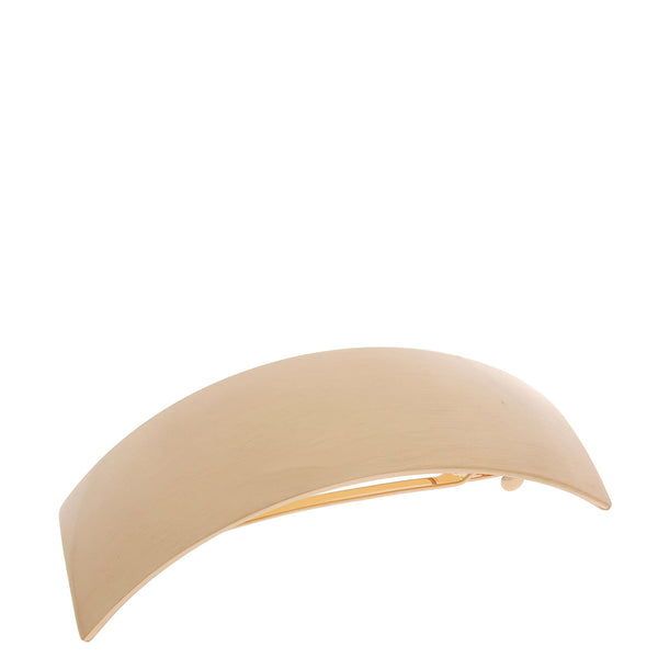 France Luxe Brushed Metal Volume Barrette