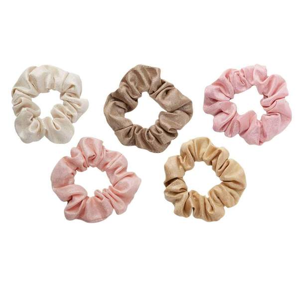 Kitsch Metallic Scrunchies 4pk