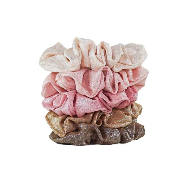 Kitsch Metallic Scrunchies 4pk